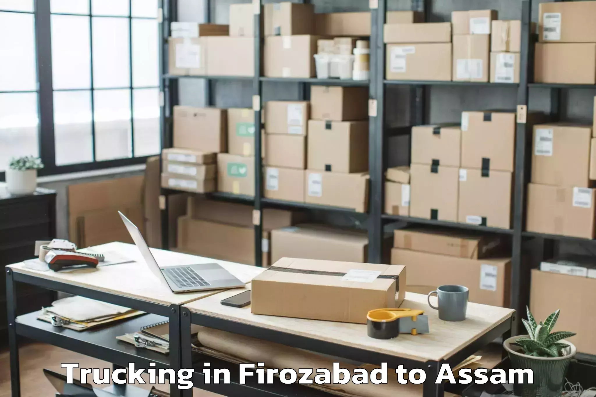 Book Your Firozabad to Assam Trucking Today